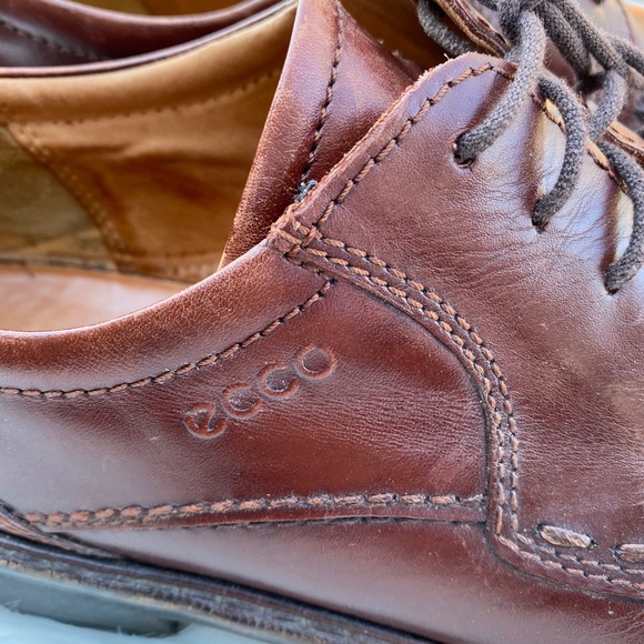 Ecco Lace Up Leather Brown Loafer Dress Shoe main image 9